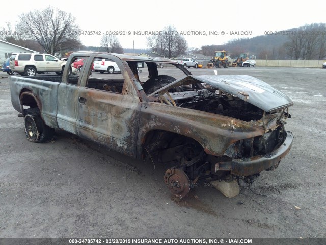 1D7HG12K64S706909 - 2004 DODGE DAKOTA SXT GRAY photo 1