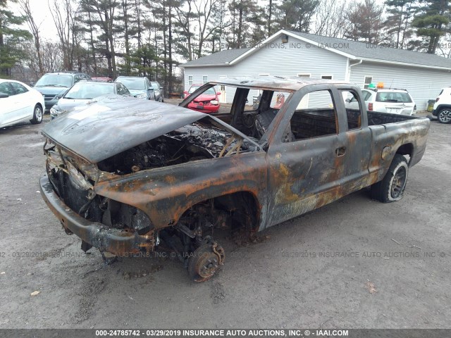 1D7HG12K64S706909 - 2004 DODGE DAKOTA SXT GRAY photo 2