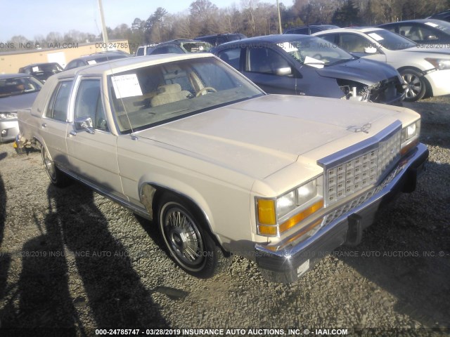 2FABP74FXHX160692 - 1987 FORD CROWN VICTORIA LX CREAM photo 1