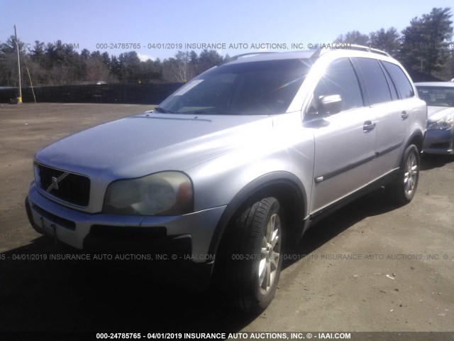 YV1CZ911351166233 - 2005 VOLVO XC90 T6 SILVER photo 2