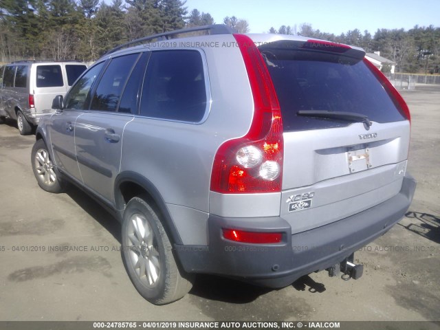 YV1CZ911351166233 - 2005 VOLVO XC90 T6 SILVER photo 3