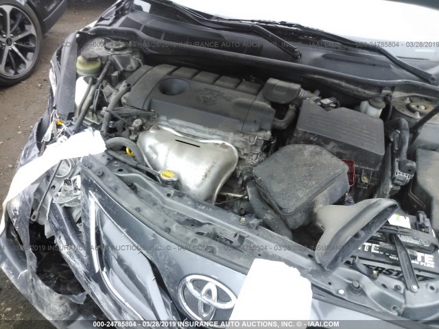 4T1BF3EKXBU137201 - 2011 TOYOTA CAMRY SE/LE/XLE GRAY photo 10