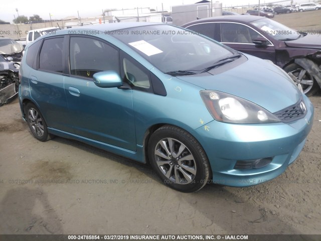 JHMGE8H5XCC025889 - 2012 HONDA FIT SPORT TEAL photo 1