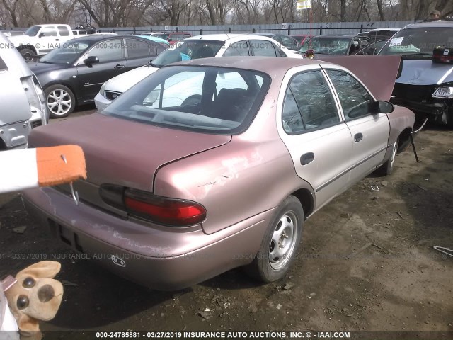 1Y1SK536XPZ017034 - 1993 GEO PRIZM LSI BROWN photo 4