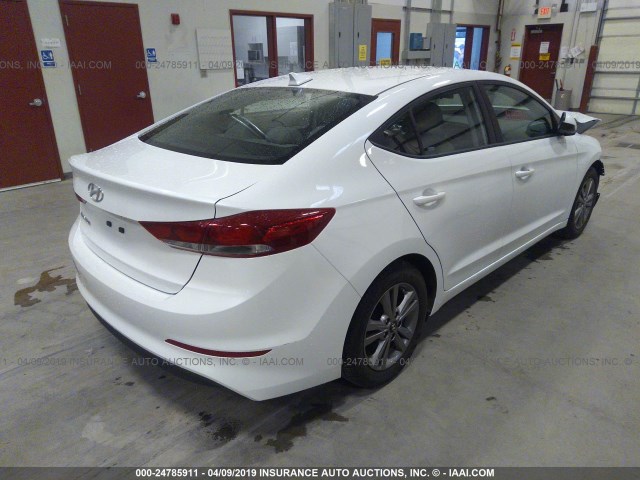 5NPD84LF3HH074755 - 2017 HYUNDAI ELANTRA WHITE photo 4