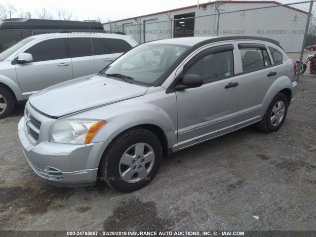 1B3HB28B97D523553 - 2007 DODGE CALIBER SILVER photo 2