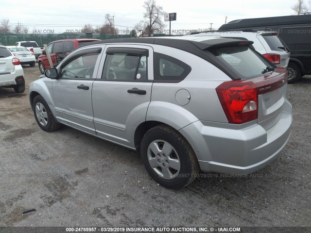 1B3HB28B97D523553 - 2007 DODGE CALIBER SILVER photo 3