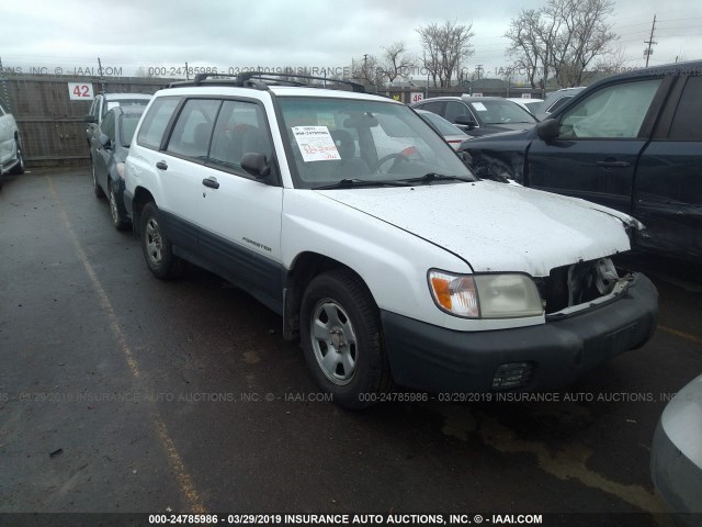 JF1SF63572G741621 - 2002 SUBARU FORESTER L WHITE photo 1