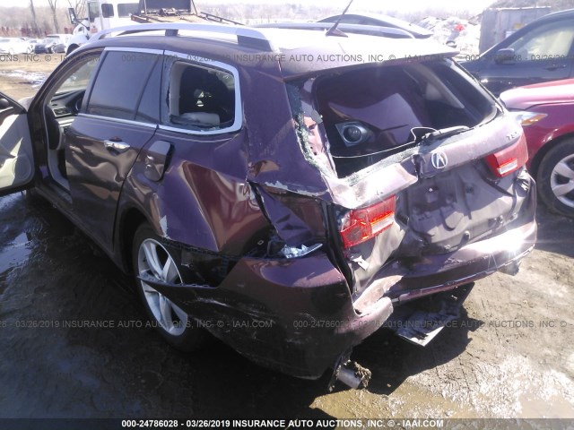 JH4CW2H62CC003175 - 2012 ACURA TSX TECH MAROON photo 6