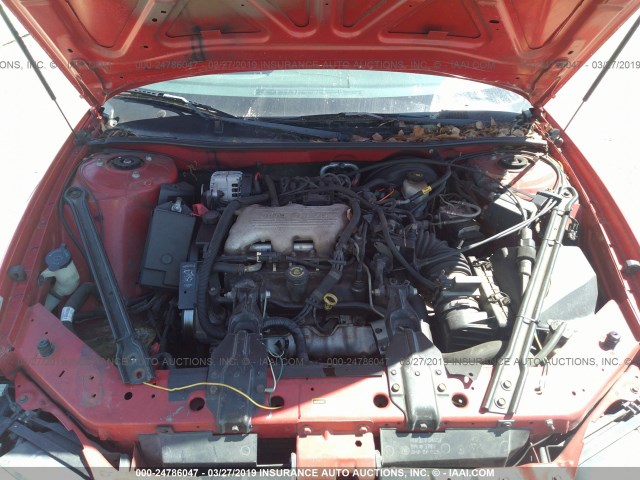 1G2WJ52M7WF337618 - 1998 PONTIAC GRAND PRIX SE 红色 照片 10