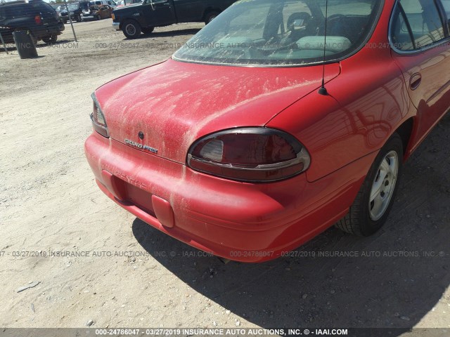 1G2WJ52M7WF337618 - 1998 PONTIAC GRAND PRIX SE RED photo 6