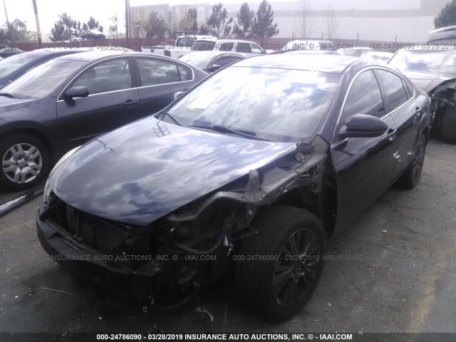 1YVHZ8CBXA5M00702 - 2010 MAZDA 6 S BLACK photo 2