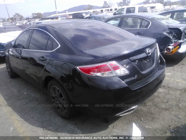 1YVHZ8CBXA5M00702 - 2010 MAZDA 6 S BLACK photo 3