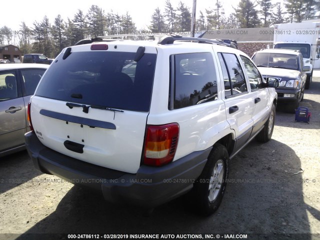 1J4GW48S54C414061 - 2004 JEEP GRAND CHEROKEE LAREDO/COLUMBIA/FREEDOM 白色 照片 4