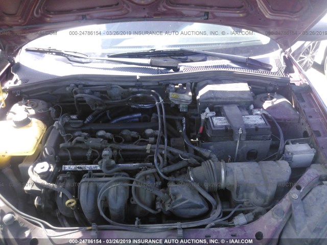 1FAFP34N87W353824 - 2007 FORD FOCUS ZX4/S/SE/SES PURPLE photo 10