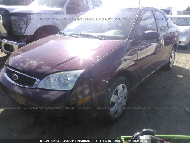 1FAFP34N87W353824 - 2007 FORD FOCUS ZX4/S/SE/SES PURPLE photo 2