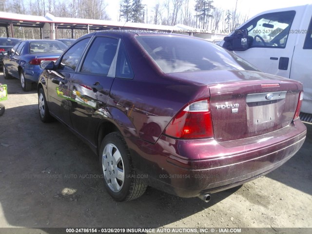 1FAFP34N87W353824 - 2007 FORD FOCUS ZX4/S/SE/SES PURPLE photo 3