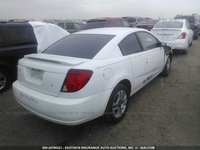 1G8AW12FX4Z148324 - 2004 SATURN ION LEVEL 3 WHITE photo 4