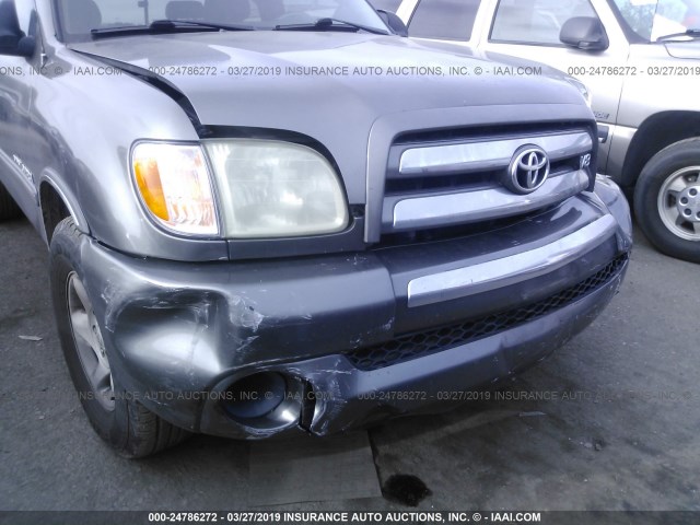 5TBRT34163S432265 - 2003 TOYOTA TUNDRA ACCESS CAB SR5 GRAY photo 6