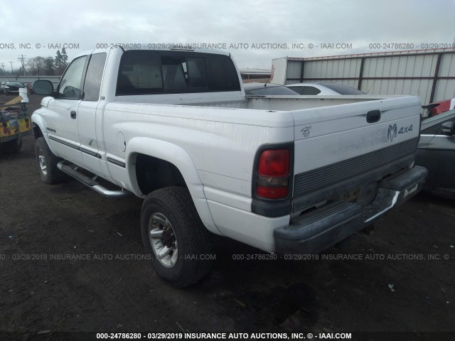 1B7KF23W2WJ159270 - 1998 DODGE RAM 2500 WHITE photo 3