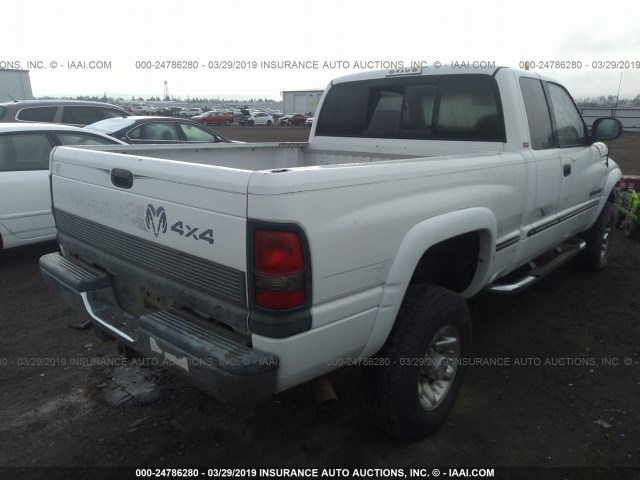 1B7KF23W2WJ159270 - 1998 DODGE RAM 2500 WHITE photo 4