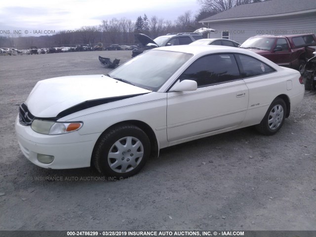 2T1CF22P1XC239851 - 1999 TOYOTA CAMRY SOLARA SE/SLE WHITE photo 2