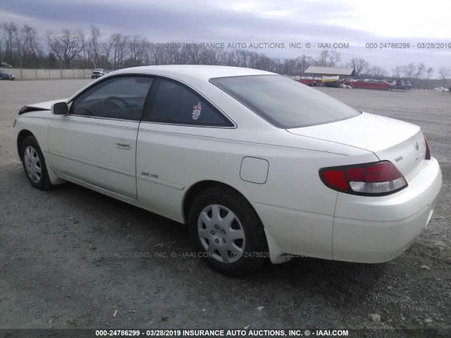 2T1CF22P1XC239851 - 1999 TOYOTA CAMRY SOLARA SE/SLE WHITE photo 3