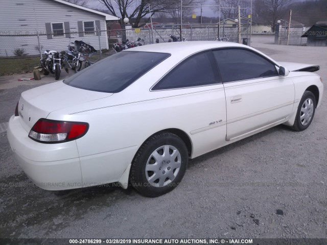 2T1CF22P1XC239851 - 1999 TOYOTA CAMRY SOLARA SE/SLE WHITE photo 4