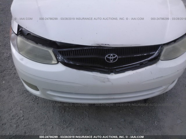 2T1CF22P1XC239851 - 1999 TOYOTA CAMRY SOLARA SE/SLE WHITE photo 6