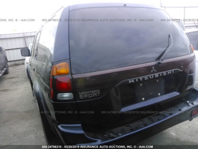 JA4MT31R23J007418 - 2003 MITSUBISHI MONTERO SPORT XLS BLUE photo 6