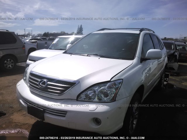 JTJHW31U560008539 - 2006 LEXUS RX 400 WHITE photo 2