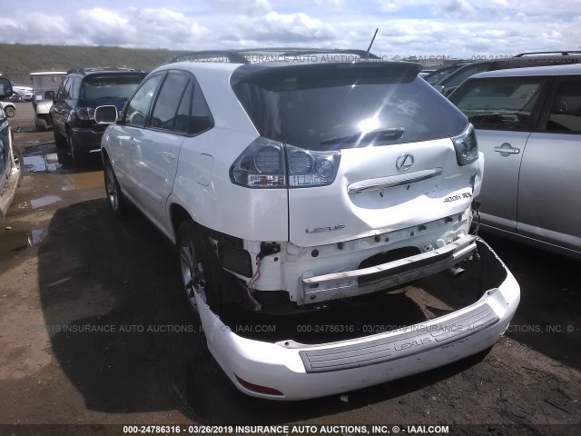 JTJHW31U560008539 - 2006 LEXUS RX 400 WHITE photo 3