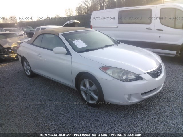 4T1FA38P55U059440 - 2005 TOYOTA CAMRY SOLARA  WHITE photo 1