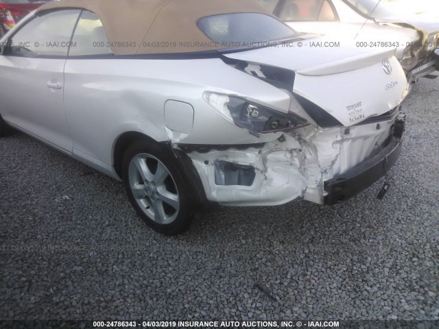 4T1FA38P55U059440 - 2005 TOYOTA CAMRY SOLARA  WHITE photo 6