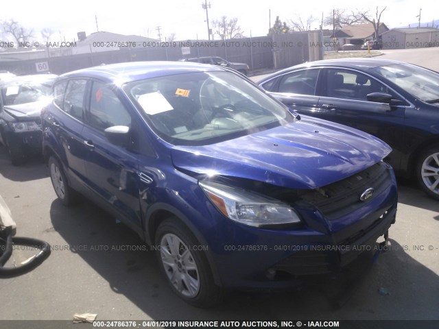 1FMCU0F75DUB15967 - 2013 FORD ESCAPE S BLUE photo 1