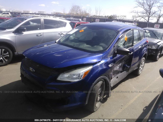 1FMCU0F75DUB15967 - 2013 FORD ESCAPE S BLUE photo 2