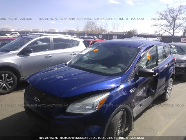 1FMCU0F75DUB15967 - 2013 FORD ESCAPE S BLUE photo 6