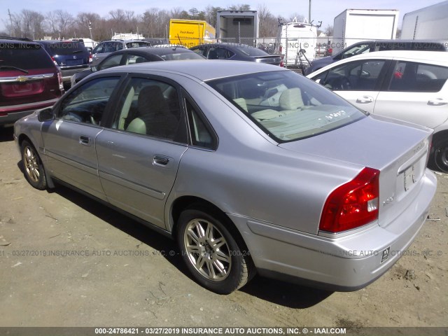 YV1TS592X51405741 - 2005 VOLVO S80 2.5T SILVER photo 3