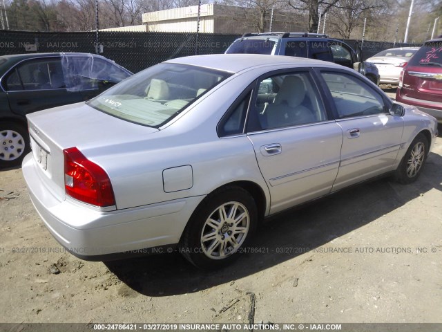 YV1TS592X51405741 - 2005 VOLVO S80 2.5T SILVER photo 4