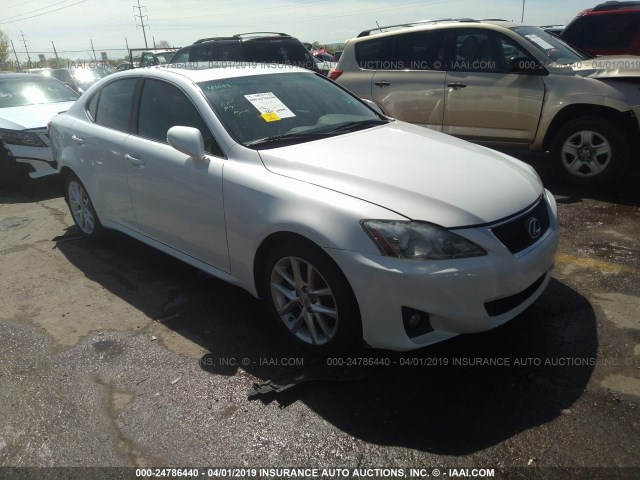 JTHBF5C23C5183191 - 2012 LEXUS IS 250 WHITE photo 1