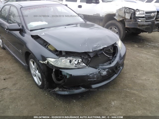 1YVHP80D145N96903 - 2004 MAZDA 6 S BLACK photo 6