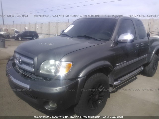 5TBBT44163S429891 - 2003 TOYOTA TUNDRA ACCESS CAB SR5 GRAY photo 2