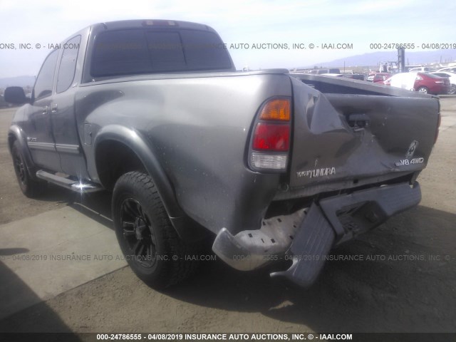 5TBBT44163S429891 - 2003 TOYOTA TUNDRA ACCESS CAB SR5 GRAY photo 3