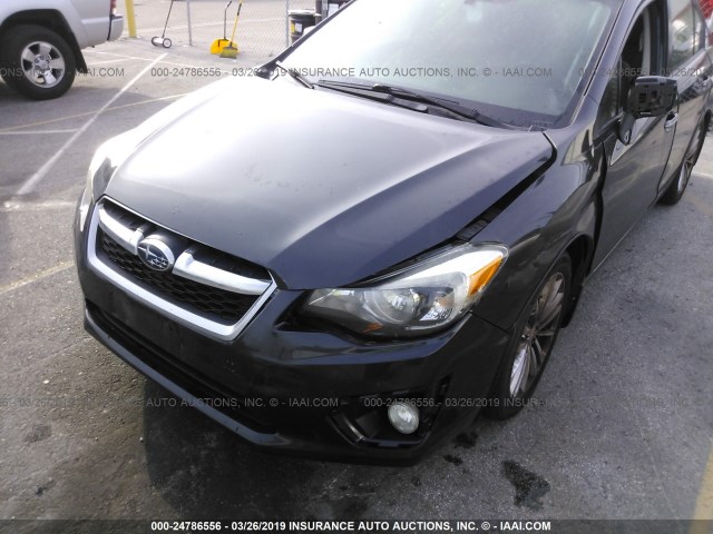 JF1GJAH64CH029281 - 2012 SUBARU IMPREZA LIMITED BLACK photo 6