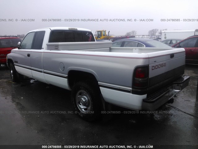 3B7KC23D7VM591748 - 1997 DODGE RAM 2500 WHITE photo 3