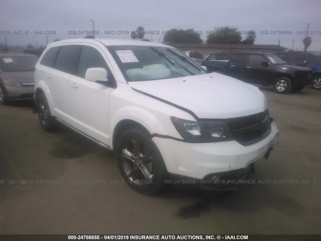 3C4PDCGB4FT535338 - 2015 DODGE JOURNEY CROSSROAD WHITE photo 1