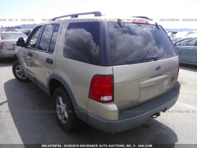 1FMDU63K43UB31592 - 2003 FORD EXPLORER XLT/XLT SPORT/NBX BEIGE photo 3