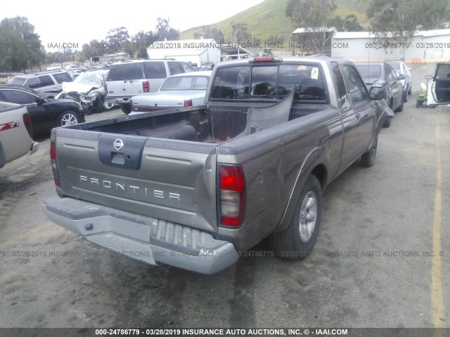 1N6DD26T04C458335 - 2004 NISSAN FRONTIER KING CAB XE SILVER photo 4