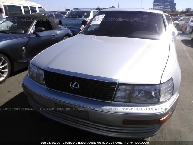 JT8UF11E2L0031009 - 1990 LEXUS LS 400 SILVER photo 6