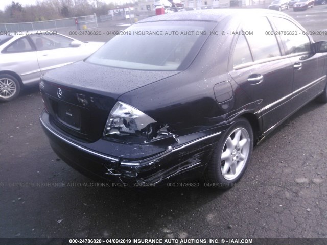 WDBRF61J84F525325 - 2004 MERCEDES-BENZ C 240 BLACK photo 6